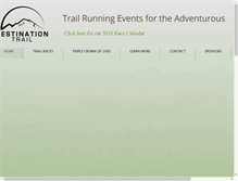 Tablet Screenshot of destinationtrailrun.com